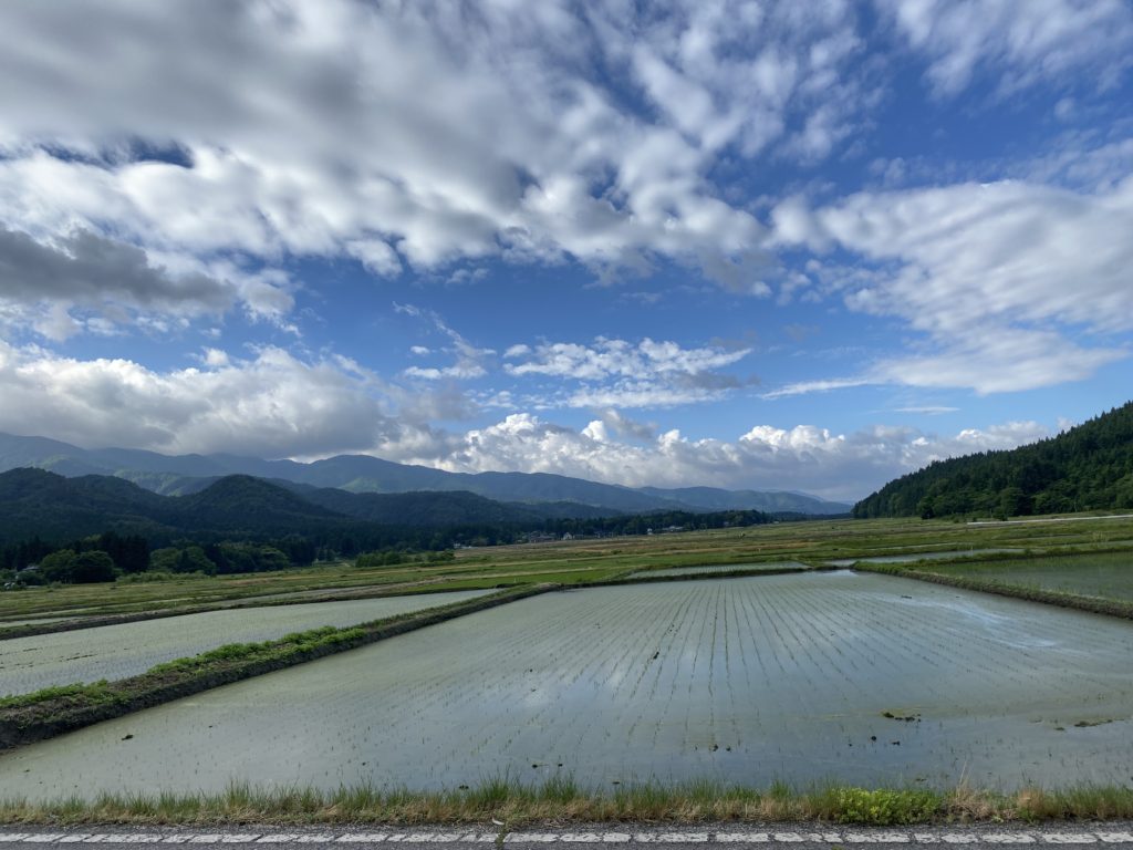 新潟　阿賀野　出湯温泉に向かう